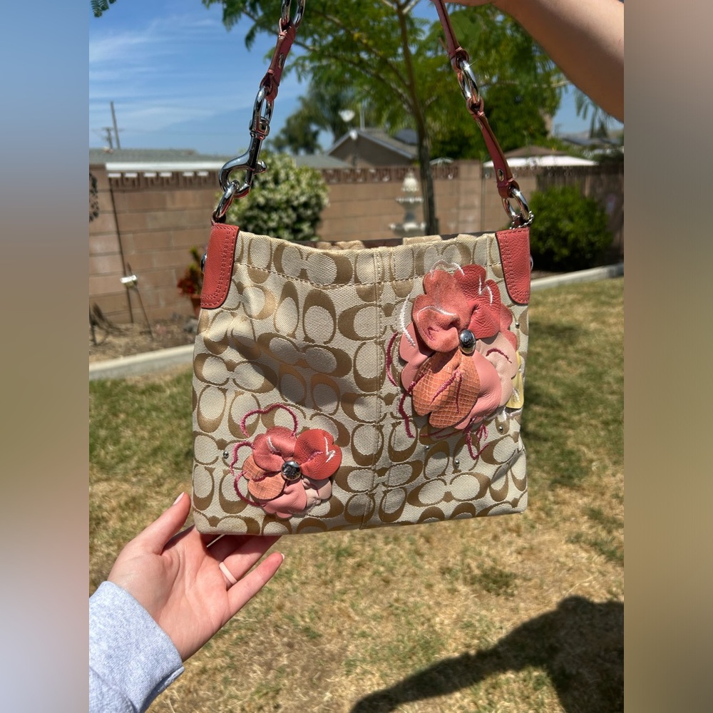 Signature Coach Shoulder Bag with Matching Wallet and Checkbook